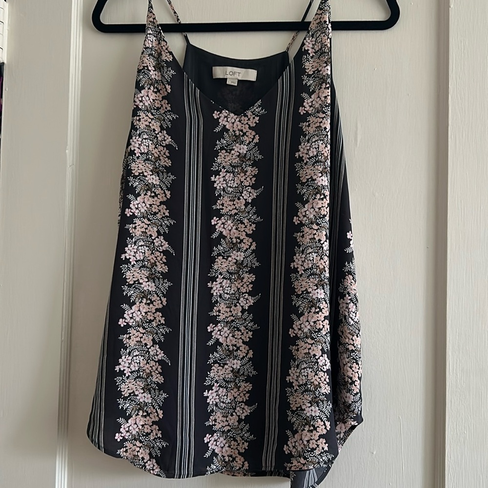 Floral Loft Tank Top Blouse